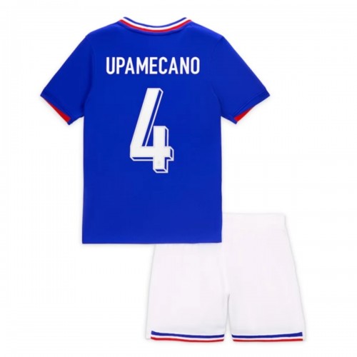 Prima Maglia Francia Upamecano 4 Euro 2024 Bambino Prima Maglia Francia Upamecano 4 Euro 2024 Bambino
